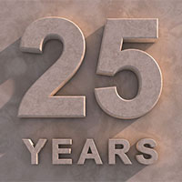 25. Years carved in stone