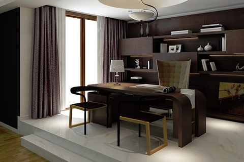 Photo of modern office with sophisticated decor