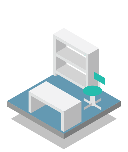 graphic representing furniture & storage systems