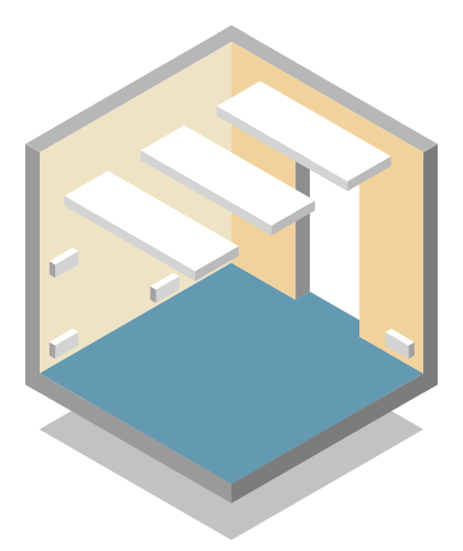 graphic representing lighting, electrical & data cabling