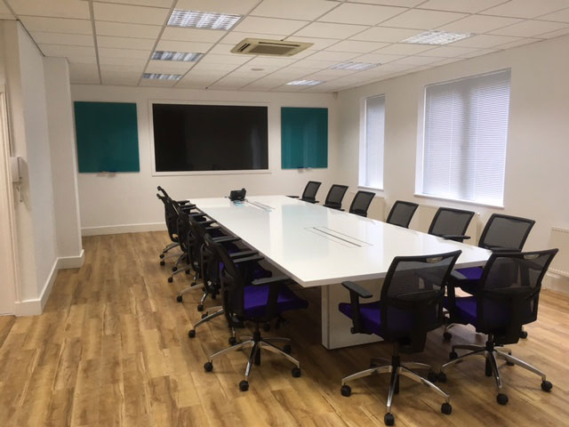 A photo of modern office conversion created by Complete Interiors, Doking